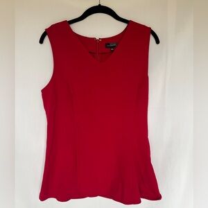 The Limited Vivid Red Sleeveless Blouse